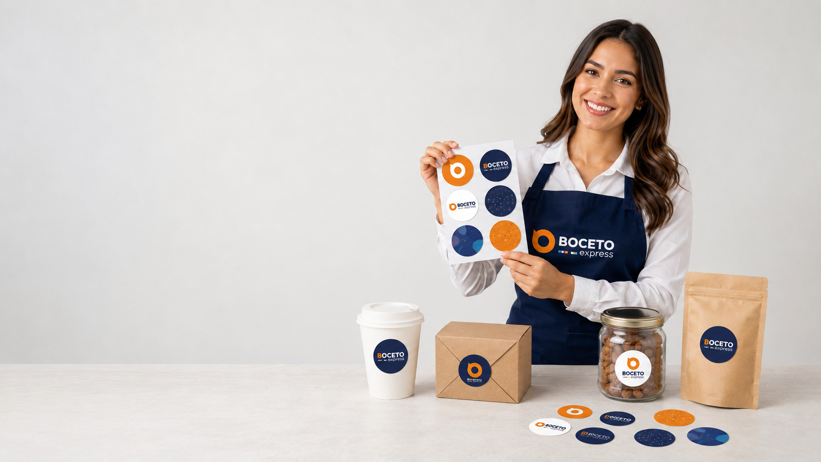 Stickers circulares Boceto Express