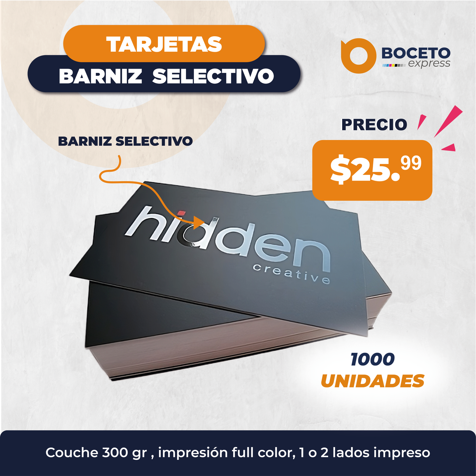 Tarjetas Barniz Selectivo