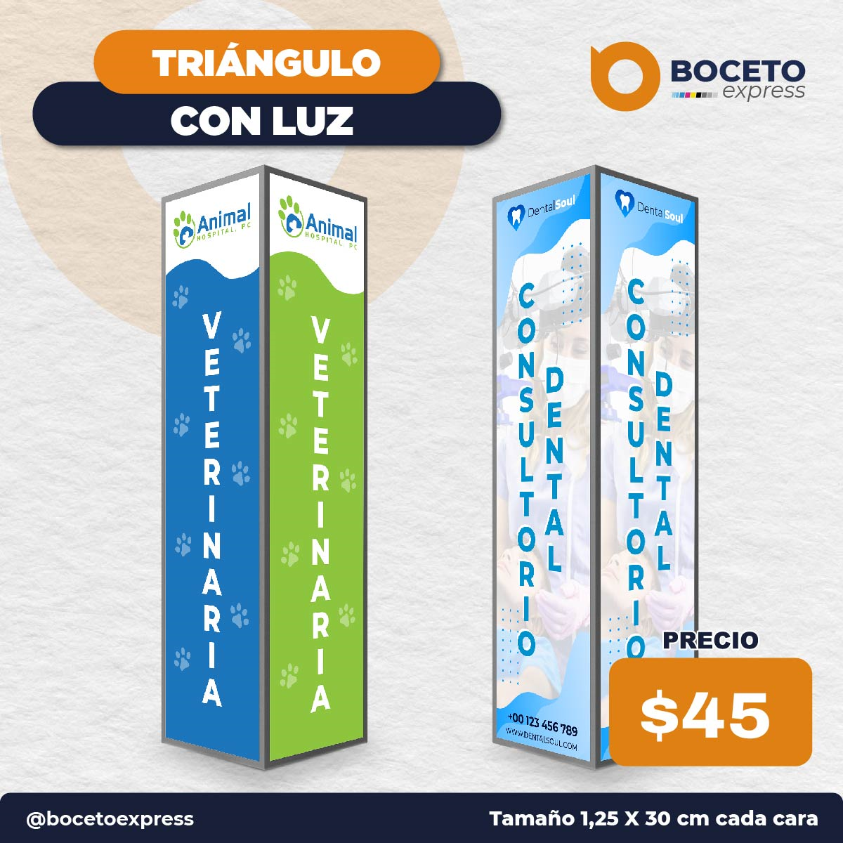 Triángulo con Luz